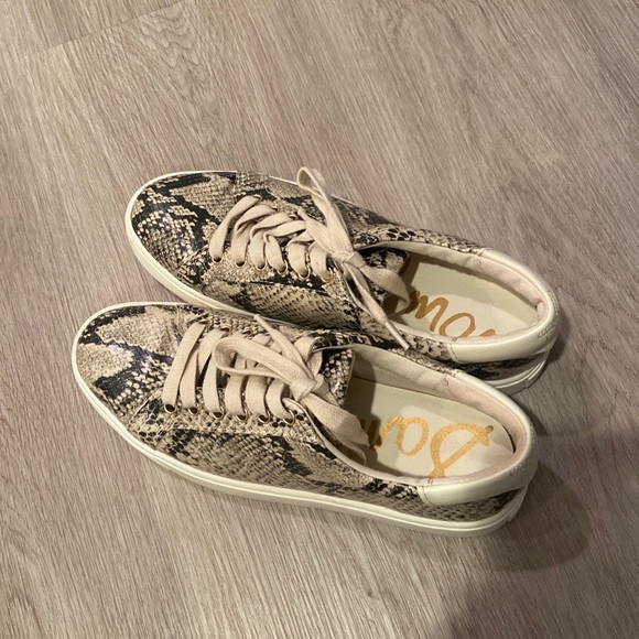Sam Edelman Ethyl Snake Skin Sneakers - Picture 2 of 5